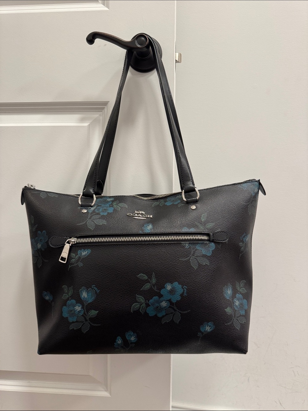 Coach Victorian floral print gallery tote bag purse F88877